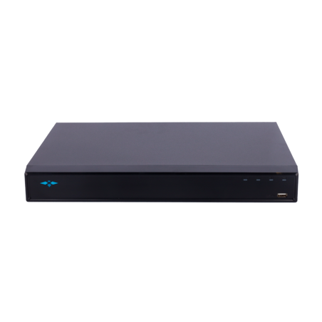 NVR 16ch IP hasta 12Mpx, 384Mbps, H.265, 2 HDD