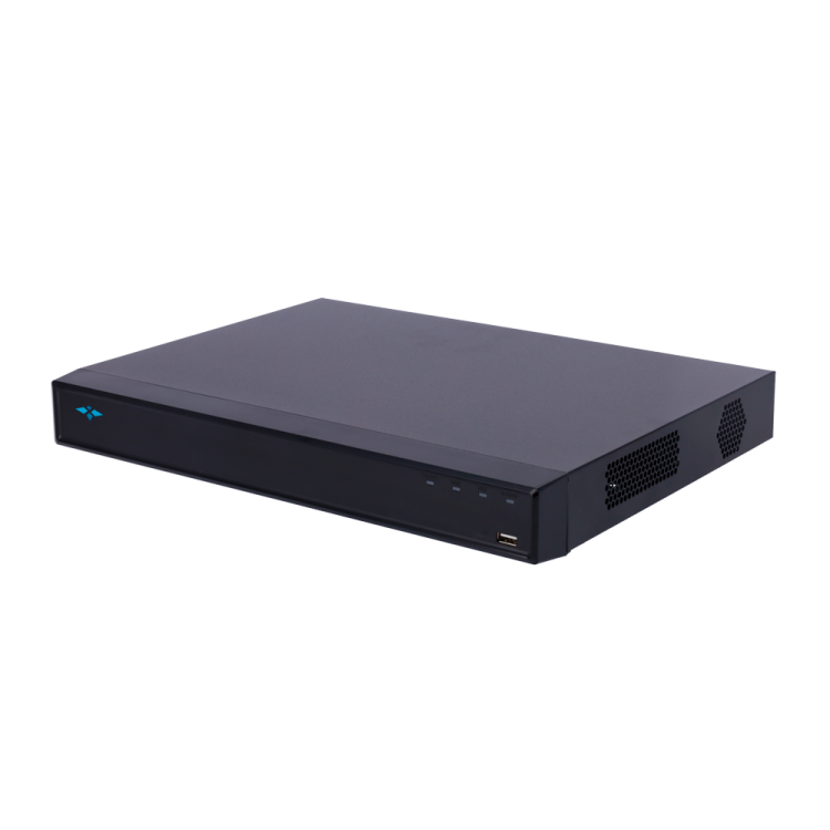 NVR 16ch IP hasta 12Mpx, 384Mbps, H.265, 2 HDD