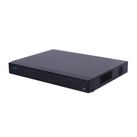 NVR 16ch IP hasta 12Mpx, 384Mbps, H.265, 2 HDD