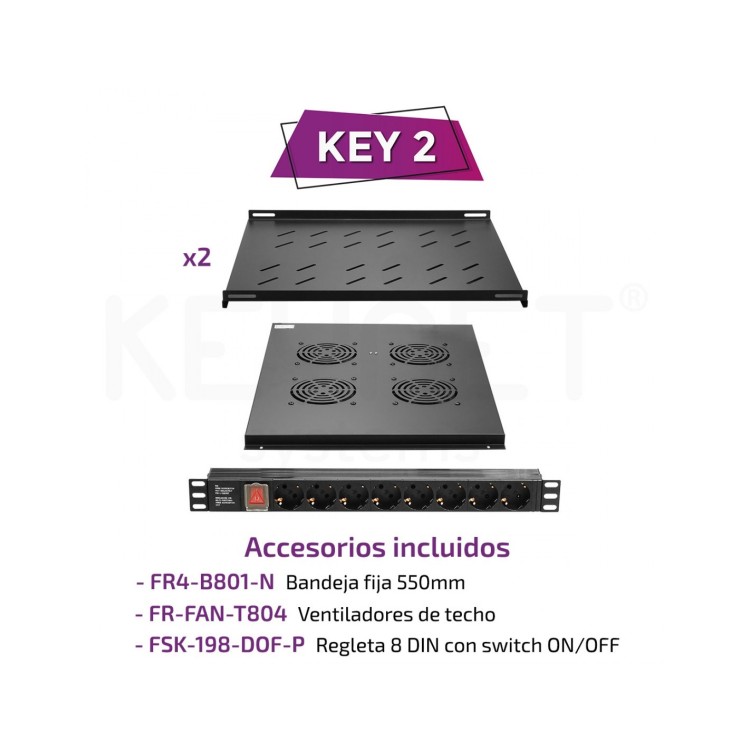 Kit de accesorios para Racks FR4, Fondo:800mm