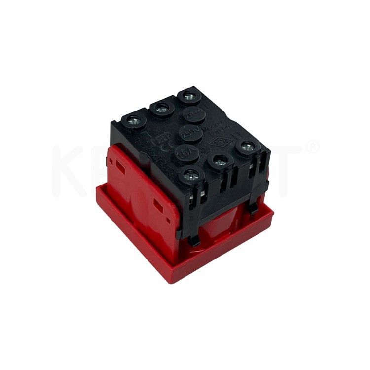 Shucko DIN eléctrico doble Shucko DIN eléctrico simple rojo
