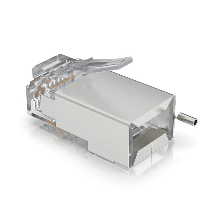 Conector CAT5 FTP macho. Caja de 100uds (Precio unitario)