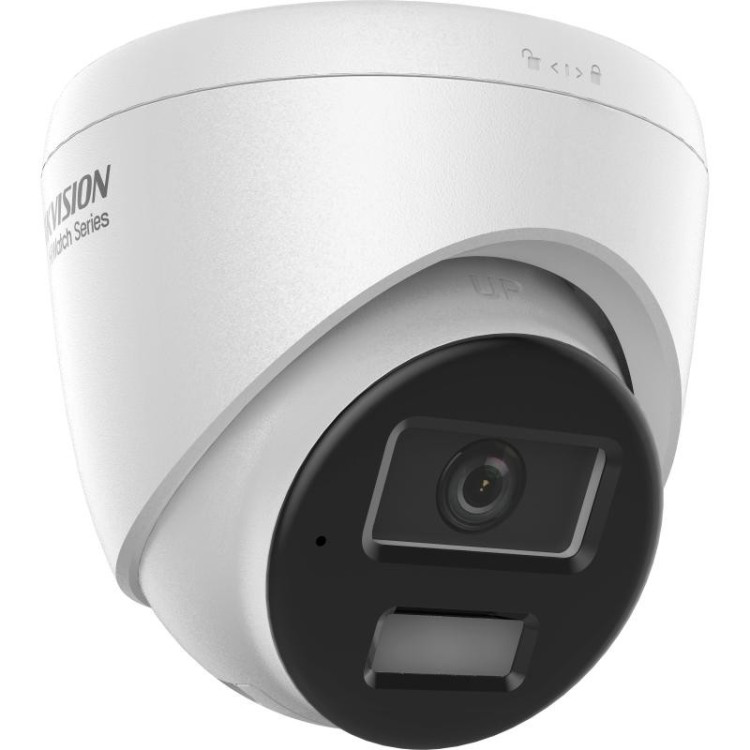 Cámara IP turret HiWatch HWI-T240HA-LUC - 4 MP, luz híbrida, audio, PoE