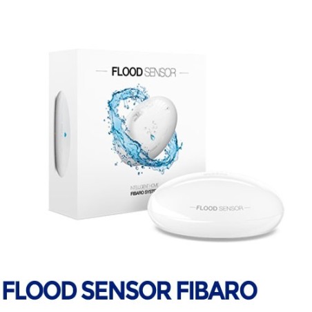 Fibaro Flood Sensor Multisensor Zwave Plus de inundación, inclinación, temperatura e intrusión