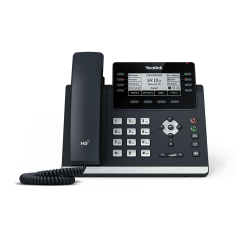 Teléfono IP de 12 cuenta SIP, Pantalla LCD de 3.7", POE, 8 teclas de línea y 4 teclas programables, x2 Gigabit