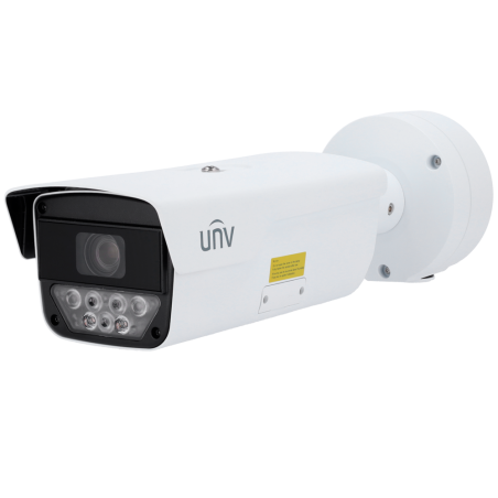 Cámara IP bullet LPR, 4Mpx Light Hunter, IR 50mts, lente 8-32mm motorizada, UltraH265, PoE802,3af, IP67