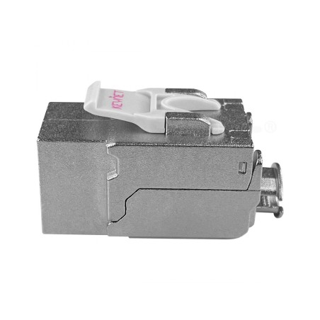 Keystone Cat6 FTP blindado, 90º, Metálico