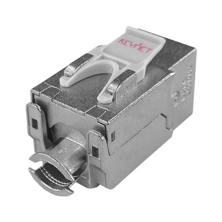 Keystone Cat6 FTP blindado, 90º, Metálico