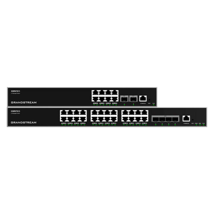 Switch gestionable L3, x8Gb, x2 SFP+. Sobremesa / Pared. Sin ventilador