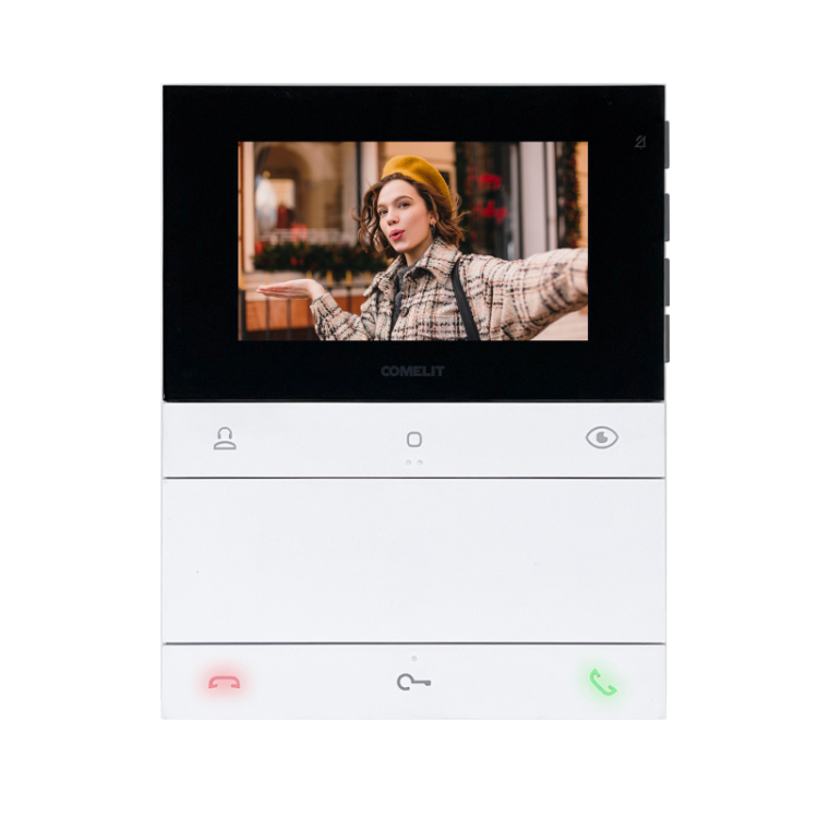 Kit videoportero Comelit CR7461V - Quadra + Chronos, 2 hilos SIMPLEBUS 2