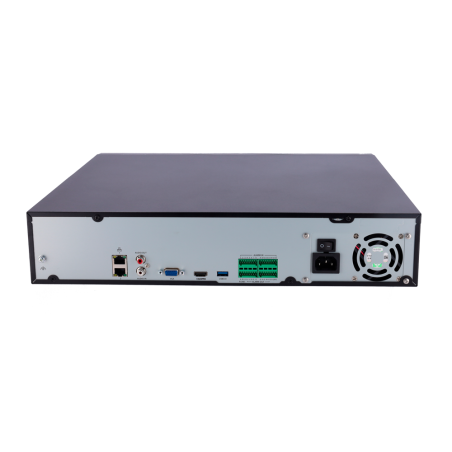 NVR 32ch IP hasta 6Mpx, 320Mbps, uLTRA H.265, 8 HDD