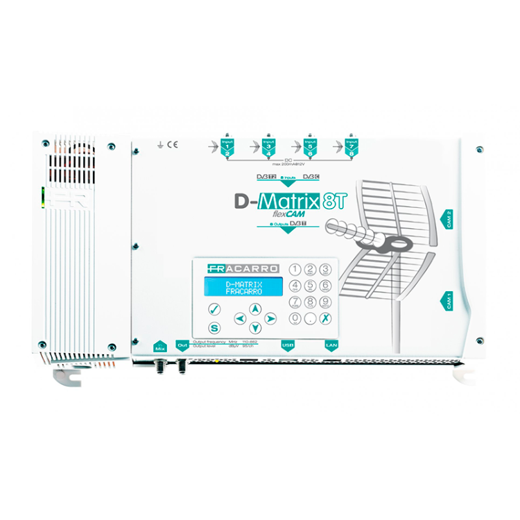 REACONDICIONADO Central 8in DVB-T/C/ a 8out DVB-T, 2CI