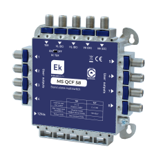 Multiswitch Final de Cascada/estrella. 5 entradas (4 SAT + 1 TER) 8 salidas usuario.