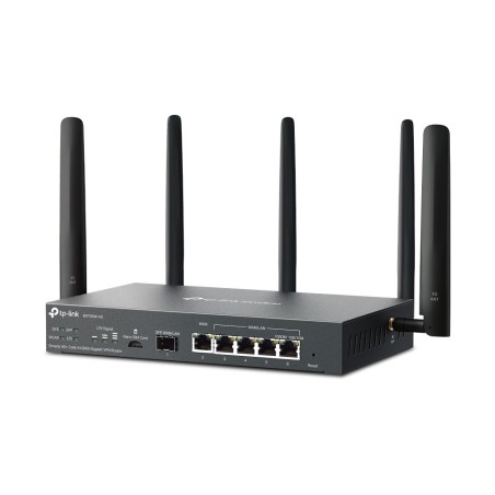 Router VPN Gb Omada 4G+ Cat6, Wi-Fi 6 AX3000, x5 Gb, SFP, balanceador de carga, APP OMADA
