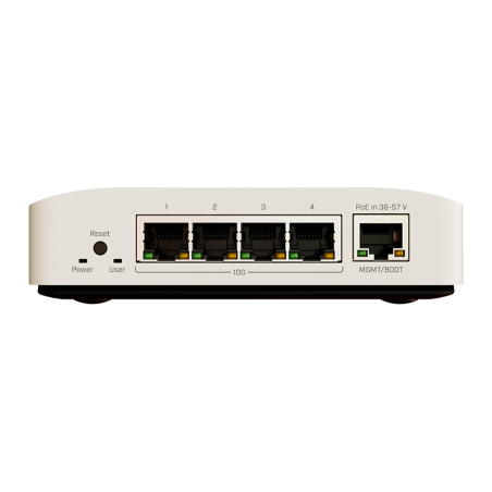 Cloud Router 2 Core, 512Mhz, 32Mb RAM, x1 Gb, x4 1G/2.5G/5G/10G, RouterOS v7. Level 5