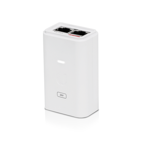 Adaptador POE 24V, 0.3A, 7W. Gigabit. Blanco