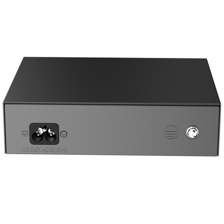 Switch no gestionable, x4 puertos 10/100t PoE 802.3af/at, 54W, x2 puertos 10/100 Uplink