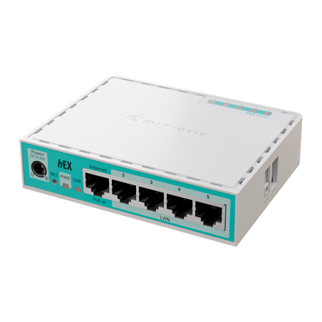 Router MikroTik hEX refresh E50UG - 5x GbE, ARM 950MHz, 512MB RAM, USB, PoE IN