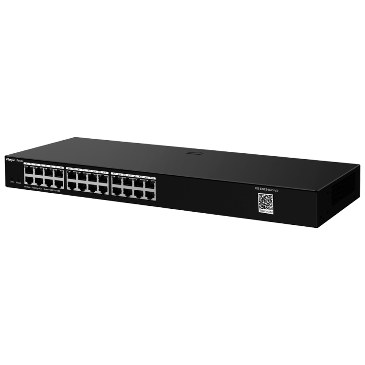 Switch Gestionable L2, 24 puertos Gigabit, para rack 19"