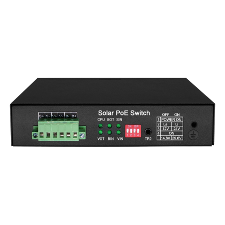 Switch de 5 puertos 10/100/1000 POE+, +1 SFP