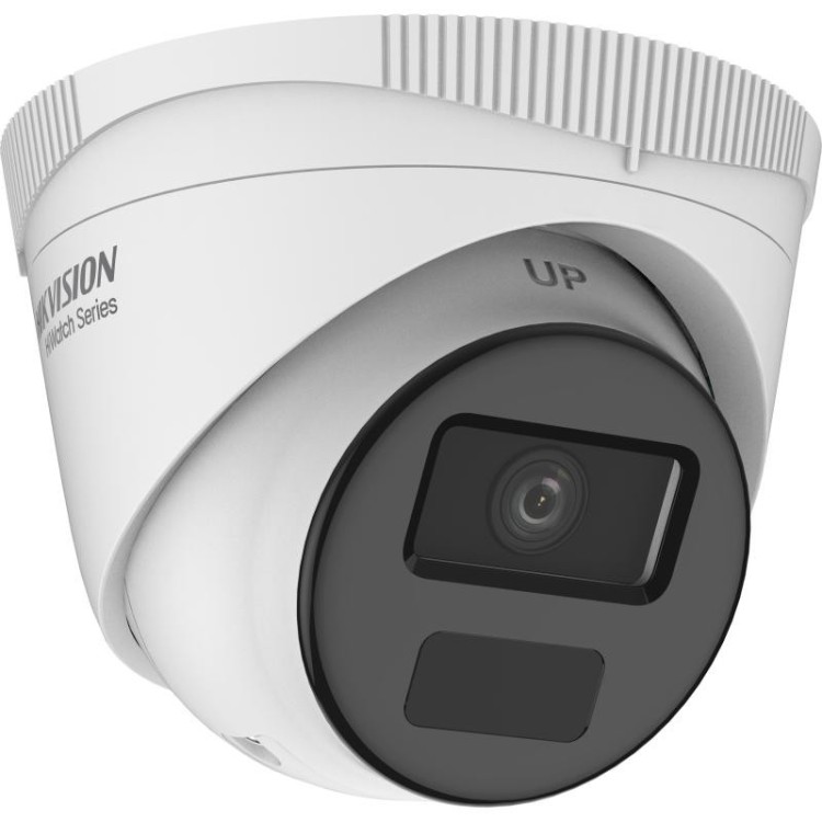 Cámara IP turret HiWatch HWI-T221H-C - 2 MP, lente fija 2.8 mm, IR 20 m, PoE