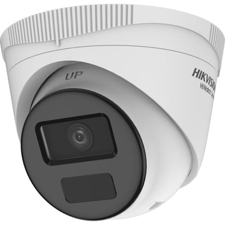 Cámara IP turret HiWatch HWI-T221H-C - 2 MP, lente fija 2.8 mm, IR 20 m, PoE