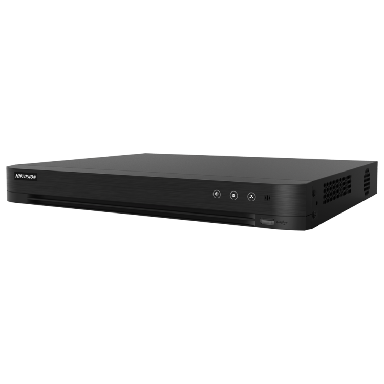 DVR 5n1, 16CH PoC (8 AT 12W y 8 AF 6W) + 16IP hasta 8Mpx, H.265 Pro+. 2 HDD, Motion Detection 2.0