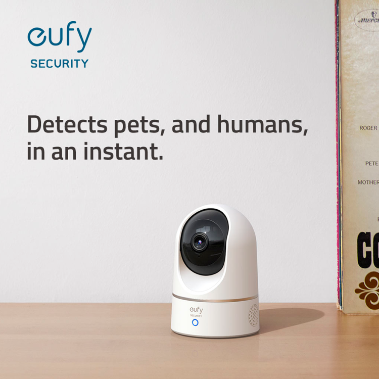 Cámara IP Wifi PTZ, 2K, IR 10mts, lente 2.8mm, H.265, Interior