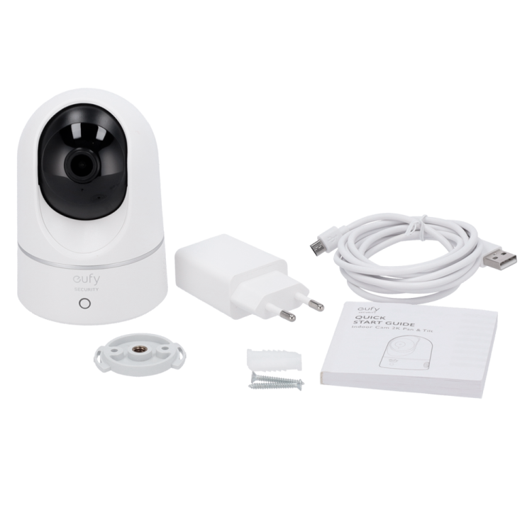 Cámara IP Wifi PTZ, 2K, IR 10mts, lente 2.8mm, H.265, Interior