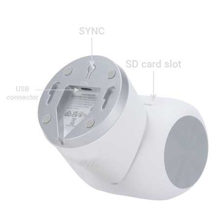 Cámara IP Wifi PTZ, 4K, IR 10mts, lente 2.8mm, H.264, Interior