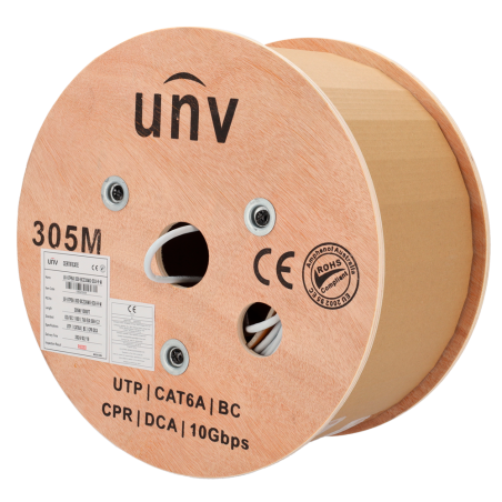 Cable UTP Cat6A Uniview UV-UTP6A-300 - LSZH CPR Dca