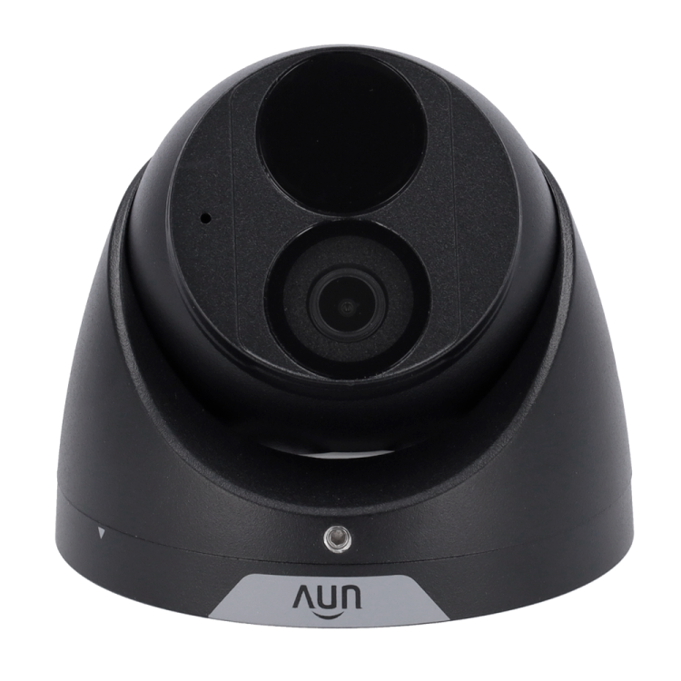 Cámara IP domo, 8Mpx, IR 30mts, lente 2.8mm, UltraH265, PoE802,3af, IP67, Active Deterrence. Negra