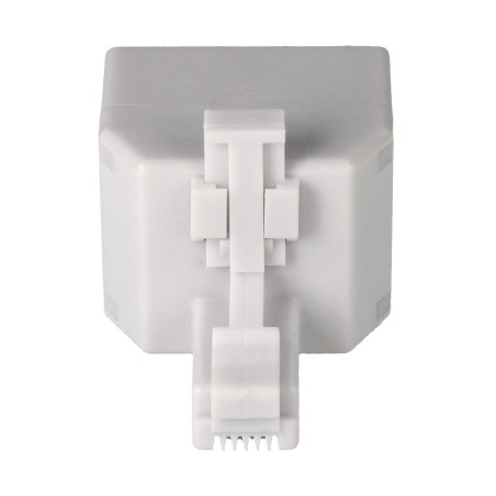 Múltiple 6p4c/M a 2 6p4c/ H color blanco