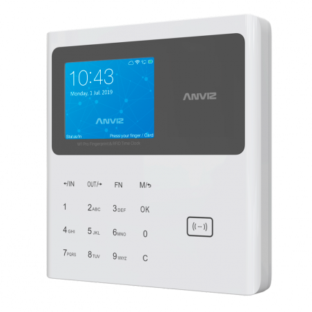 Anviz W1C-Pro Control de presencia para registro horario por tarjeta o codigo