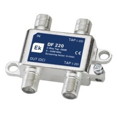 Derivador 2 salidas, 20db, 5-2400Mhz