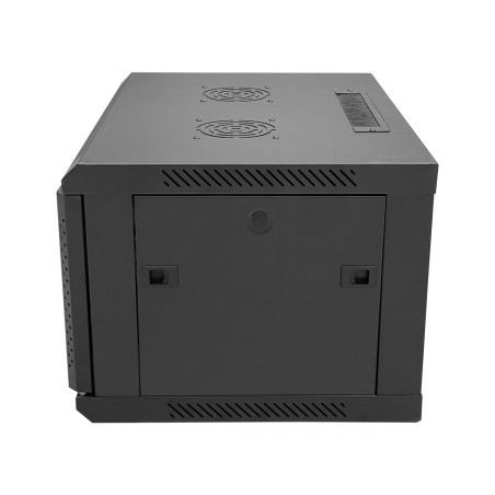 Armario rack mural 19" Keynet FR6-C0664-GS - 6U, 600x450x350mm, puerta cristal, montado