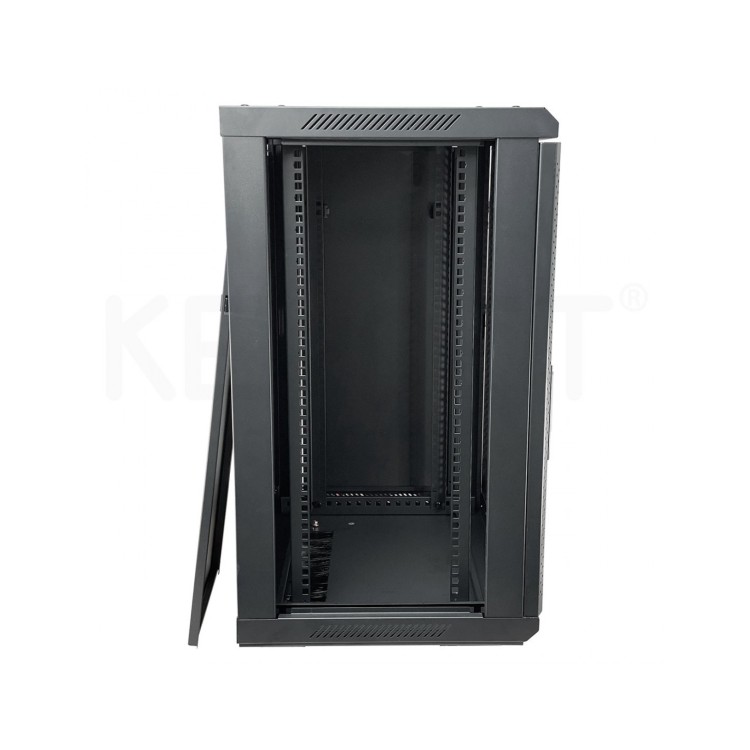 Armario rack mural 19" Keynet FR6-C1566-GS - 15U, 600x600x800mm, puerta cristal, montado