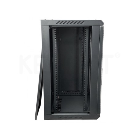 Armario rack mural 19" Keynet FR6-C1566-GS - 15U, 600x600x800mm, puerta cristal, montado
