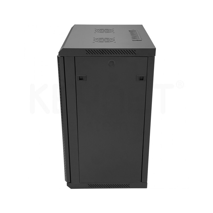 Armario rack mural 19" Keynet FR6-C1564-GS - 15U, 600x450x800mm, puerta cristal, montado