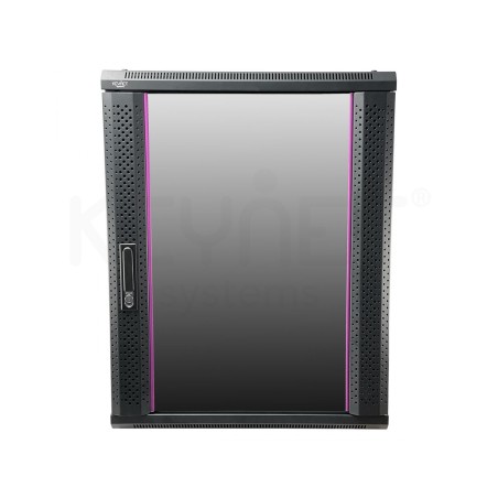 Armario rack mural 19" Keynet FR6-C1564-GS - 15U, 600x450x800mm, puerta cristal, montado