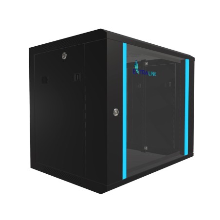 Rack de pared 19", 9U. F450 /  AN600 /  AL520 mm, Vacío, Montado