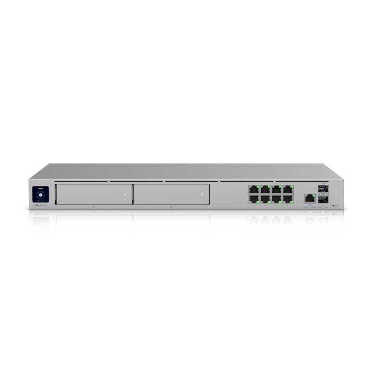 UniFi Cloud Gateway Ubiquiti UDM-Pro-Max - 10G, IDS 5 Gbps, NVR 2 bahías
