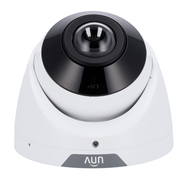 Cámara IP domo, 5Mpx, IR 30mts, lente 1.68mm, UltraH265, PoE802,3af, IP67, Dewarping