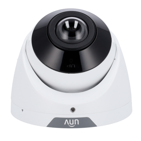 Cámara IP domo, 5Mpx, IR 30mts, lente 1.68mm, UltraH265, PoE802,3af, IP67, Dewarping