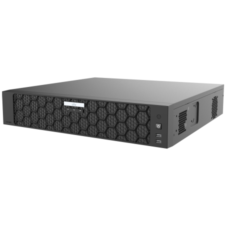 NVR 64ch IP hasta 32Mpx, 384Mbps, H.265+, 8 HDD