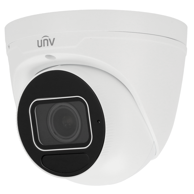 Cámara IP domo, 5Mpx, IR 40mts, lente 2,8-12mm motorizada, UltraH265, PoE802,3af, IP67