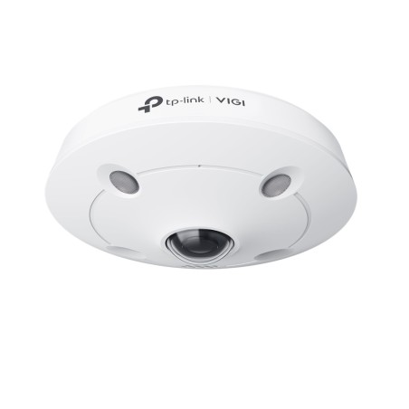 Cámara IP domo Fisheye, 5Mpx, Lente 1.44mm, IR 30mts. IP67, IK10. Smart Event. Audio