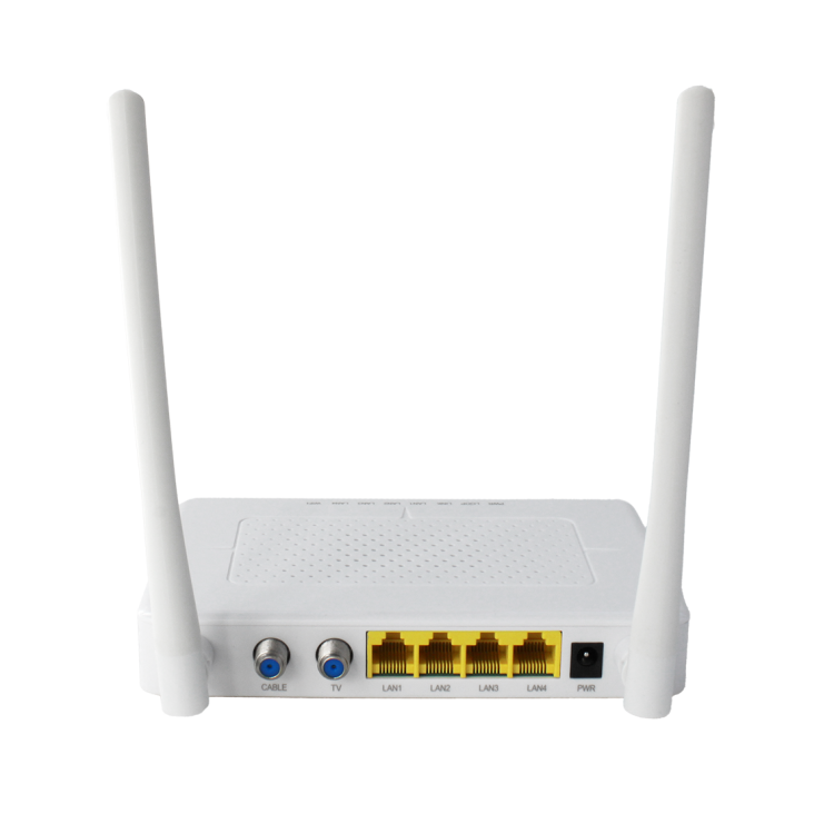 EoC esclavo, Ekoax, para recepción de datos por coaxial.  2.4, 4 puertos LAN 10/100