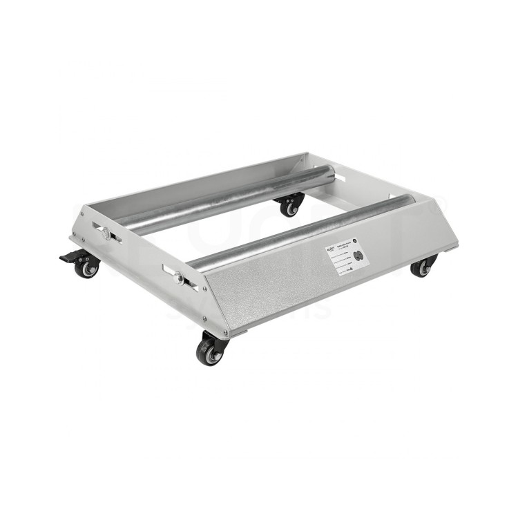 Desbobinador manual a suelo para bobinas.