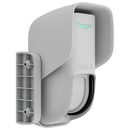 Detector tipo cortina exterior Ajax AJ-CURTAINOUTDOOR-W - doble tecnología, 12 m, IP55, blanco